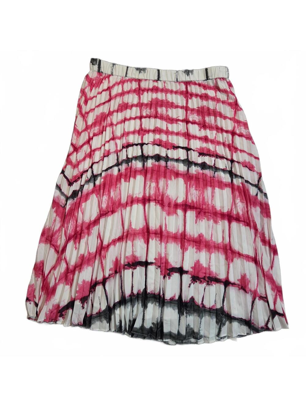 Calvin Klein Pleated Tie-Dye Midi Skirt Size M New With Tags